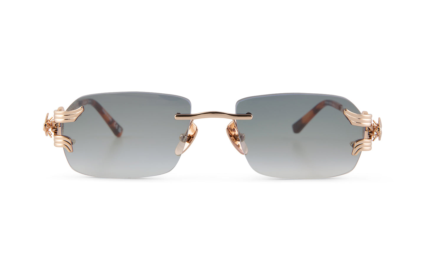 #colour_18K Rose Gold_lens_Rectaire | Black