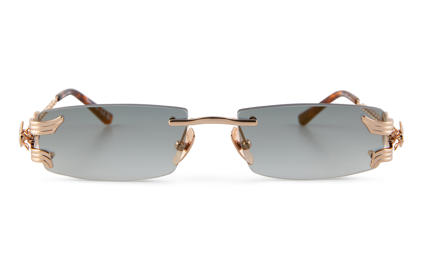 #colour_18K Rose Gold_lens_Rectaire (Slim) | Black