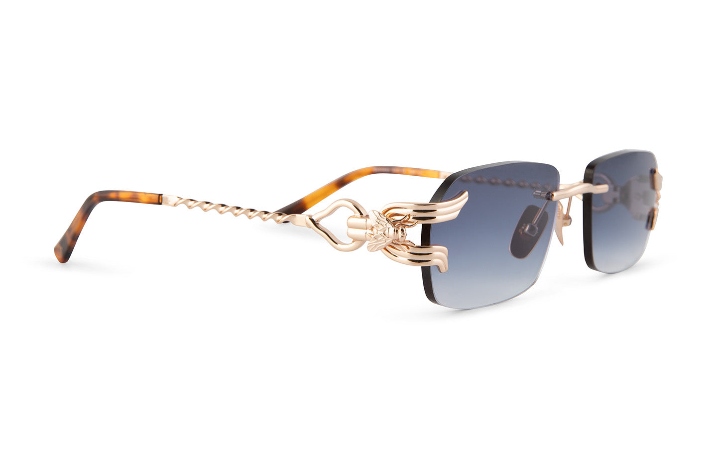 #colour_18K Rose Gold_lens_Rectaire | Navy