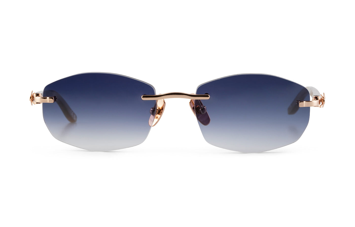 #colour_18K Rose Gold_lens_Heptaire | Navy